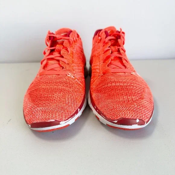 Nike Free TR Flyknit Womens Shoes Sneakers Size US 9 Orange Red Runners Jogging - Picture 4 of 16